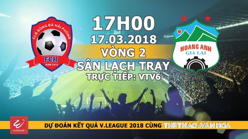 Dự đoán có thưởng vòng 2 V-League: Trận Hải Phòng - HAGL