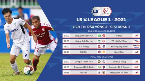 Lịch thi đấu LS V-League 2021: HAGL vs TPHCM. VTV6, BĐTV trực tiếp bóng đá Việt Nam