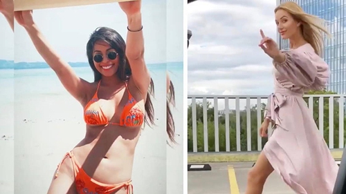 Dù bị cảnh báo, trào lưu lao ra khỏi xe rồi nhảy của Drake vẫn mê hoặc các hot girl nóng bỏng