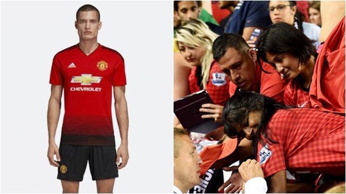 CĐV M.U sốc với hình ảnh người mẫu quảng cáo áo đấu mới