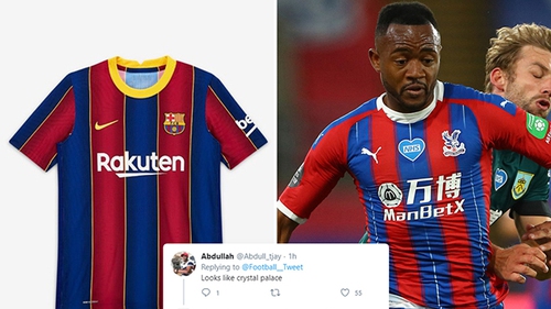 CĐV bức xúc vì áo đấu Barca mùa tới copy mẫu áo của Crystal Palace