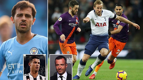 Những ngày chuyển nhượng cuối của Mendes: Dùng Silva đổi Kane, Ronaldo tới Man City