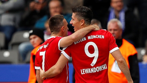 Video clip highlights bàn thắng trận Hertha Berlin 2-2 Bayern Munich