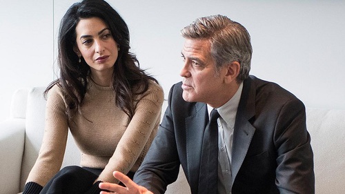 George Clooney thề sẽ kiện những kẻ 'trèo rào, leo cây' săn ảnh cặp song sinh