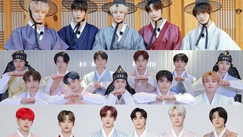 Kpop đua sắc trong trang phục Hanbok đón năm mới