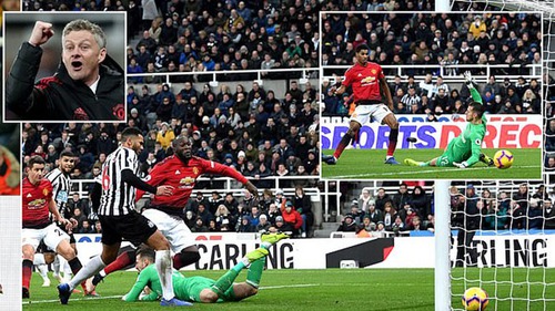 Video Newcastle 0-2 M.U: Rashford tỏa sáng, MU thắng tiếp, Solskjaer đi vào lịch sử