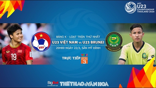 Kết quả vòng loại U23 châu Á 2020. Kết quả U23 Việt Nam vs U23 Brunei, U23 Thái Lan vs U23 Indonesia