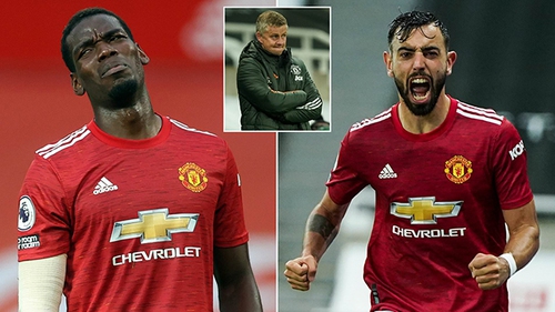 MU: Ole có dám tiếp tục loại Pogba vì Bruno Fernandes?