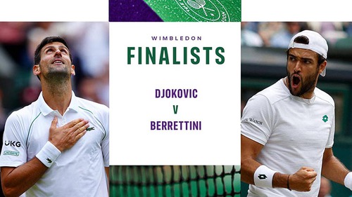 Link xem trực tiếp tennis Djokovic vs Berrettini. Trực tiếp chung kết đơn nam Wimbledon 2021