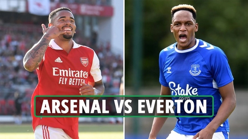 Link xem trực tiếp bóng đá Arsenal vs Everton, Giao hữu Hè 2022