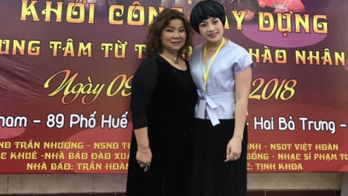 NSND Thanh Hoa, Trần Nhượng góp sức xây Trung tâm từ thiện văn hào - nhân sĩ