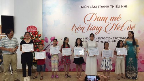 40 họa sĩ nhí 'Đam mê trên từng nét vẽ'