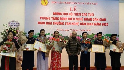 Trao giải thưởng Văn nghệ Dân gian và phong tặng danh hiệu Nghệ nhân dân gian năm 2020