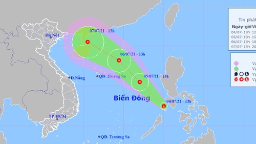 Xuất hiện áp thấp nhiệt đới gần Biển Đông