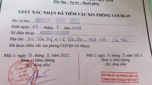 Bé gái 13 tuổi được tiêm vaccine ngừa Covid-19 ở Cần Thơ: Không có chuyện 'nhờ vả'