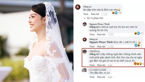 Minh Hằng đáp 'nét căng' khi bị tố 'cướp chồng'