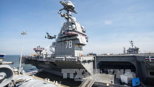 Công bố siêu tàu sân bay đắt nhất lịch sử: Ông Donald Trump tưng bừng khoe sức mạnh Mỹ