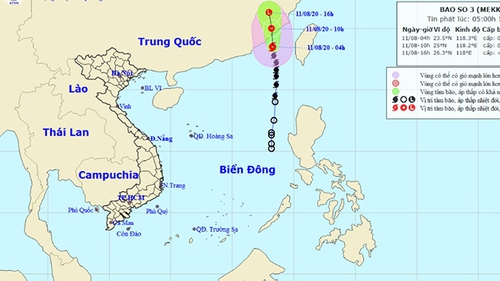 Bão số 3 đổ bộ vào Trung Quốc, nhiều vùng biển động rất mạnh