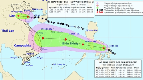 Bão số 7 vừa tan, dồn dập áp thấp nhiệt đới mạnh lên thành bão số 8 đổ bộ