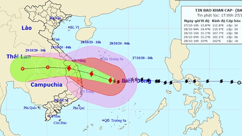Bão số 9 mạnh nhất trong 20 năm ảnh hưởng trực tiếp đến Quảng Ngãi - Quảng Bình