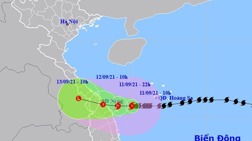 Sáng 12/9, bão số 5 đổ bộ đất liền các tỉnh Trung Trung Bộ