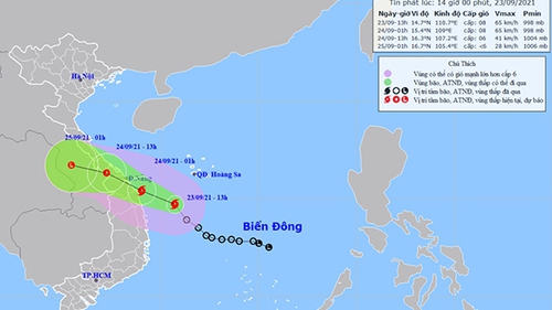 Tin bão khẩn cấp cơn bão số 6