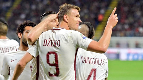 Dzeko được ca ngợi là chuyên gia phá kỷ lục '82 tuổi' trong ngày Roma hủy diệt Milan