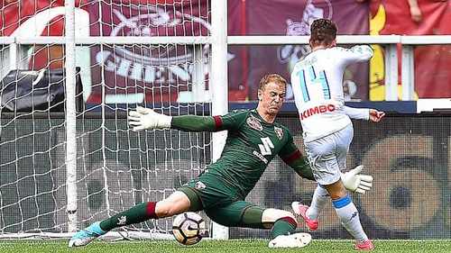 Joe Hart bị chế giễu sau thất bại 0-5 trước Napoli