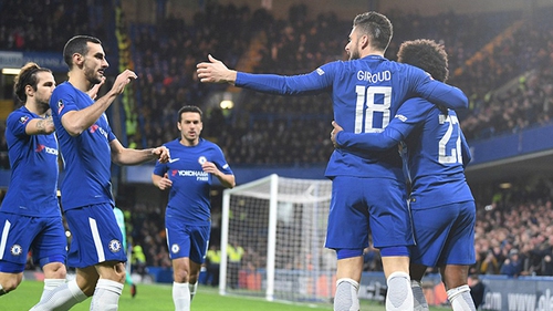 Video clip highlights bàn thắng trận Chelsea 4-0 Hull: Willian lập cú đúp, Giroud ghi bàn ra mắt