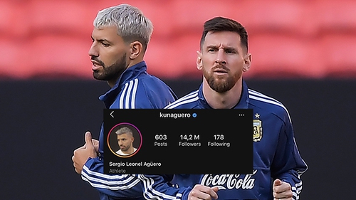 Aguero có hành động 'lạ', dọn đường cho Messi tới Man City?