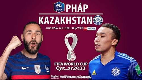 Soi kèo nhà cái Pháp vs Kazakhstan. On Sports trực tiếp bóng đá vòng loại World Cup (2h45, 14/11)