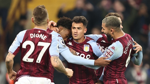 Aston Villa 2-2 MU: Bruno Fernandes gọi, Coutinho trả lời