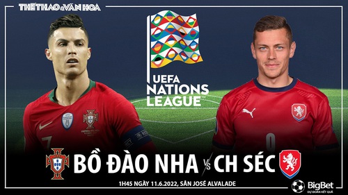 Soi kèo nhà cái Bồ Đào Nha vs Séc. Nhận định, dự đoán bóng đá Nations League (1h45, 10/6)