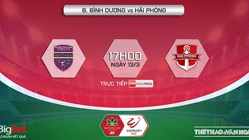 Soi kèo nhà cái Bình Dương vs Hải Phòng. Nhận định, dự đoán bóng đá V-League (17h00, 13/3)