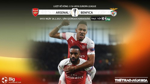 Soi kèo nhà cái Arsenal vs Benfica. K+PM trực tiếp bóng đá cúp C2 châu Âu