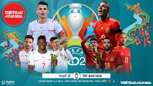 Kèo nhà cái. Soi kèo Thụy Sĩ vs Tây Ban Nha. VTV6 VTV3 trực tiếp bóng đá EURO 2021