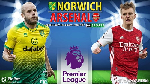 Soi kèo nhà cái Norwich vs Arsenal. Nhận định, dự đoán bóng đá Anh (22h00, 26/12)