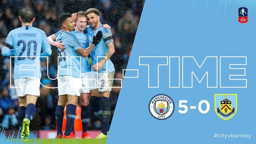 VIDEO Man City 5-0 Burnley: Chiến thắng ‘5 sao’ trên Etihad