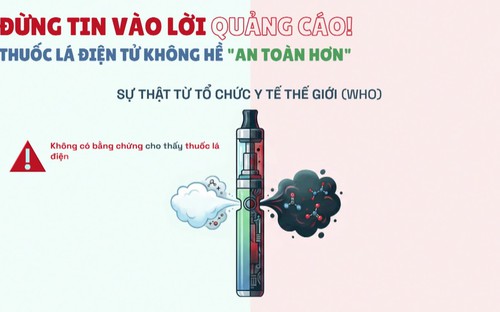 Đừng tin vào lời quảng cáo! Thuốc lá điện tử không hề "An toàn hơn"