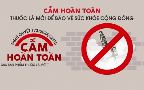 Cấm hoàn toàn thuốc lá mới - Để bảo vệ sức khẻo cộng đồng!