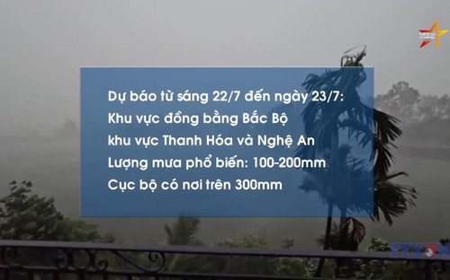 Bão số 3: Mưa lớn ở khu vực Bắc Bộ và Thanh Hóa đến Hà Tĩnh