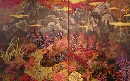 ‘Mộng nhiệt đới': Khu vườn cảm xúc của hội họa sơn mài đương đại