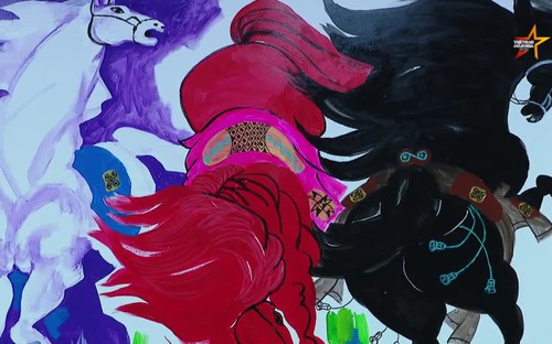 Họa sĩ Lê Trí Dũng trưng bày tranh 'Thánh Mã' chào năm mới 2026