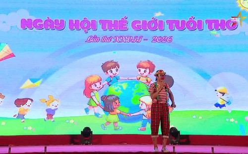 Không gian trải nghiệm đa sắc màu tại Ngày hội Thế giới tuổi thơ 2026