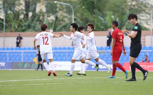 Bóng đá nữ SEA Games 30: Thắng đậm Indonesia, Việt Nam giành quyền vào bán kết