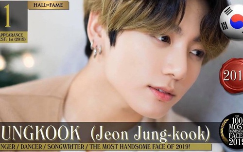 Jungkook BTS dẫn đầu BXH Top 100 Gương mặt nam đẹp nhất thế giới 2019