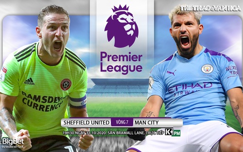 Nhận định bóng đá nhà cái Sheffield Utd vs Man City. Vòng 7 Giải ngoại hạng Anh. Trực tiếp K+ PM