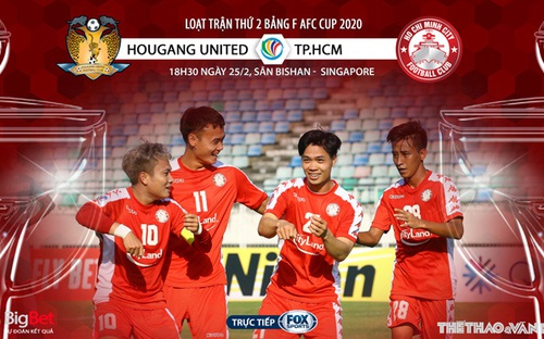 Nhận định bóng đá AFC Cup: Hougang United vs TP.HCM (18h00 ngày 25/2). Trực tiếp FOX Sports