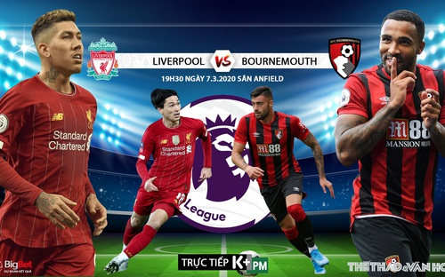 Nhận định bóng đá Liverpool vs Bournemouth (19h30 ngày 7/3). Vòng 29 giải Ngoại hạng Anh