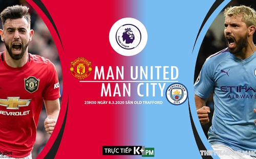 Nhận định bóng đá MU vs Man City (23h30 ngày 8/3). Vòng 29 giải Ngoại hạng Anh. Trực tiếp K+PM